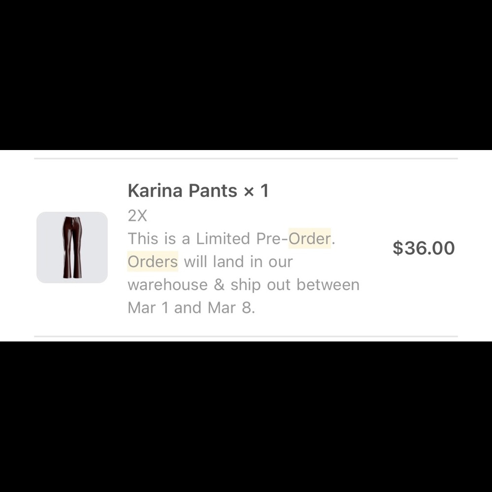 3x Finesse Pleather Brown Pants